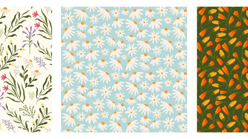motif fleuri